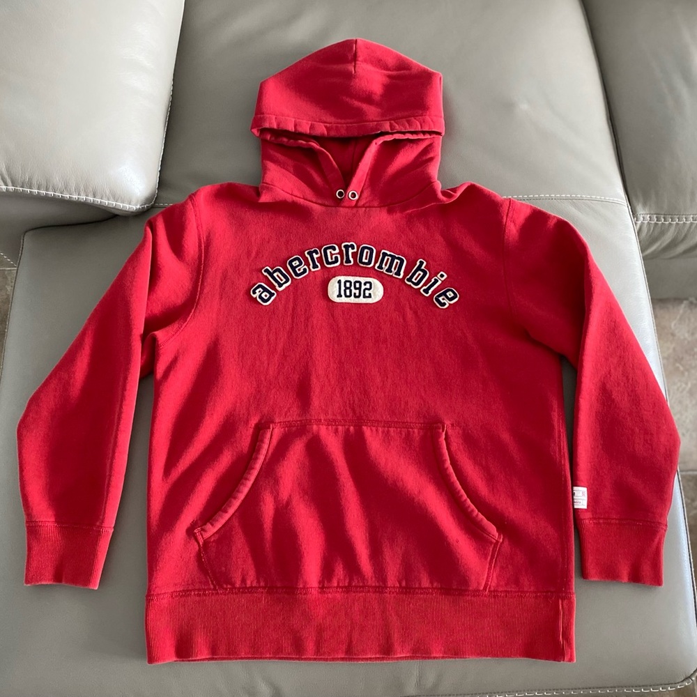 A&F Youth Hooded Sweatshirt in Red - XL